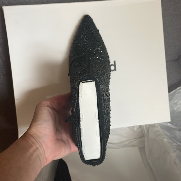 NIB Abound Black Rhinestone Heeled Booties 8 - Picture 6 of 7
